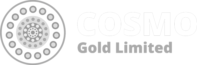 Cosmo Gold Logo in Reverse